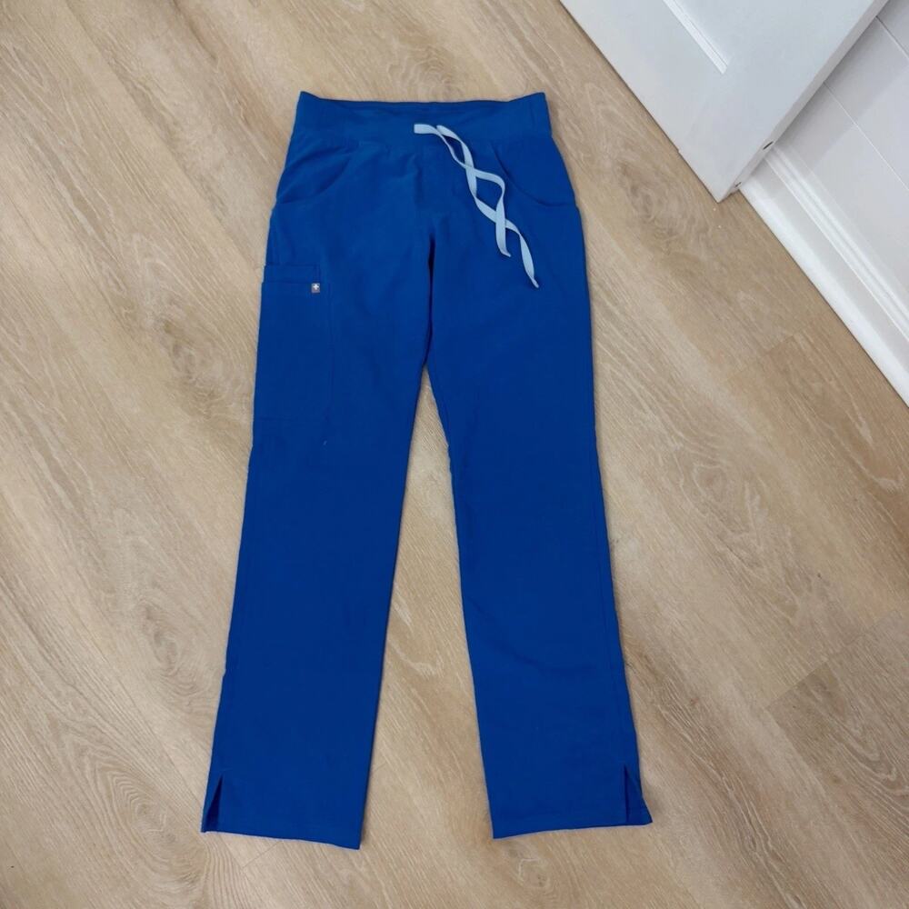 Women’s FIGS Technical Collection Blue Scrubs Pants Size XS